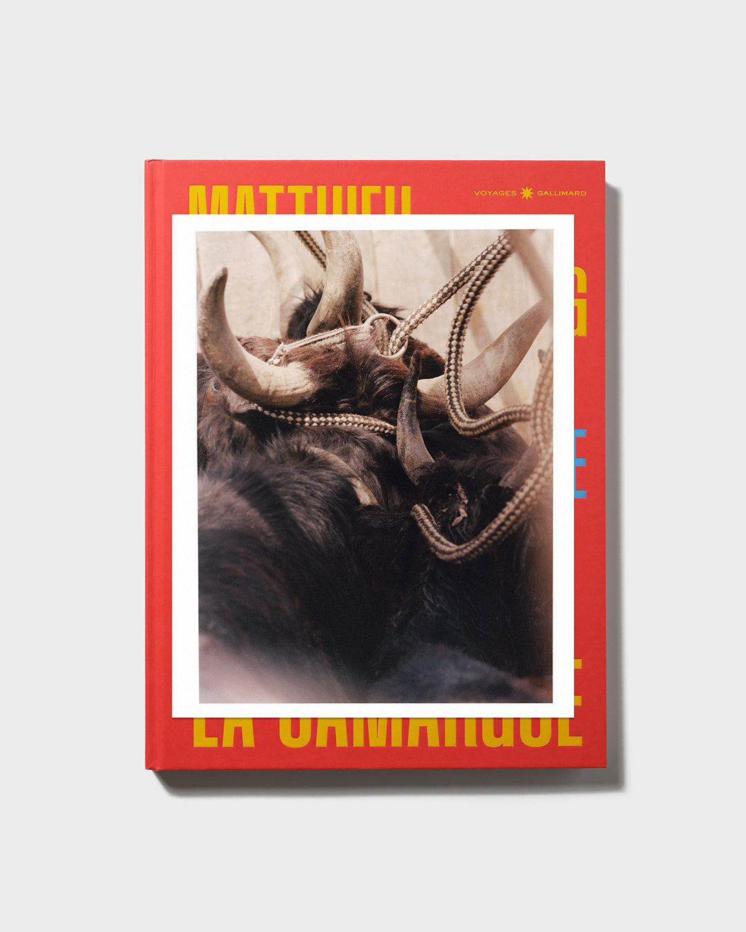 Tirage "Taureau attaché dans le bois de la Manade Jacques Bon" et livre La Camargue